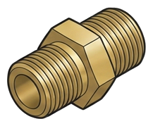 Metallic / Brass Fitting — representative illustration